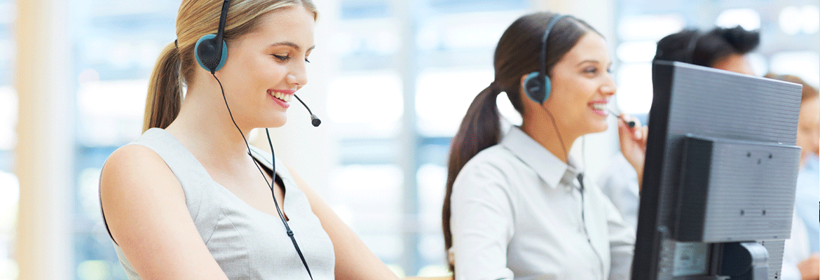 Customer service. Call Operator woman. Bank and customer. Desktop support girl.